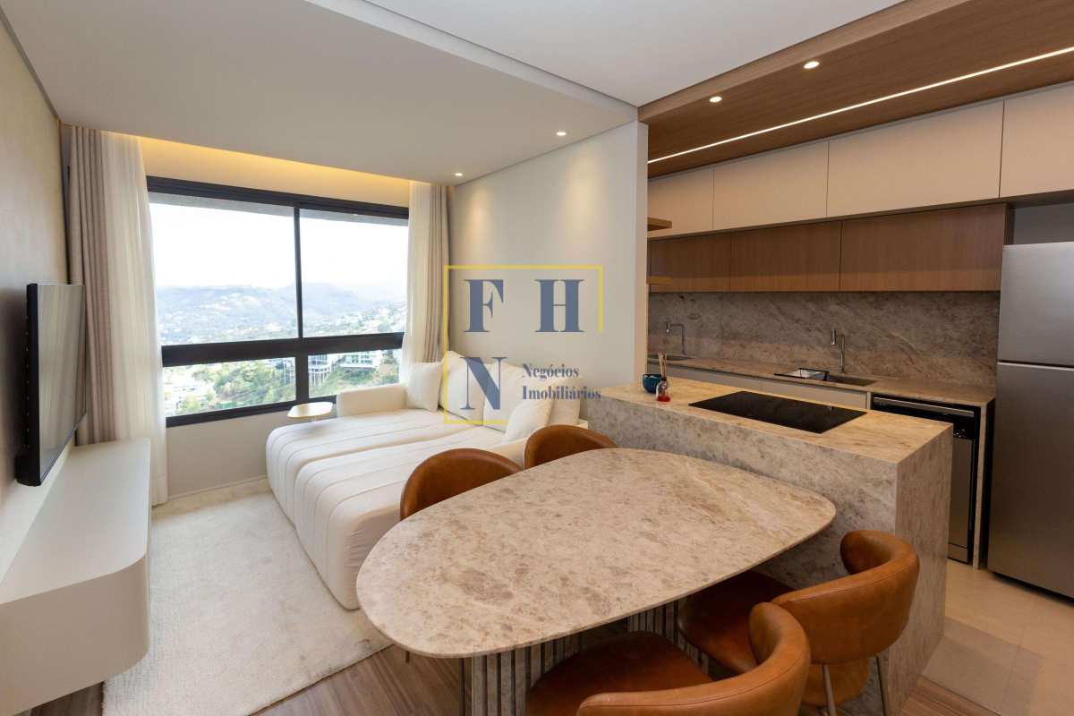 Apartamento à venda com 1 quarto, 55.00m² - Vila da Serra,Nova Lima