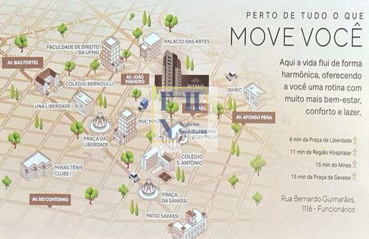  - Apartamento Garden 1 Quarto à Venda nos Funcionários em Belo Horizonte